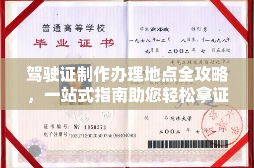 麻栗坡驾驶证制作办理地点全攻略，一站式指南助您轻松拿证